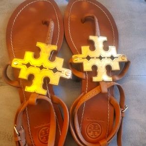 Tory Burch Gold thong Sandle